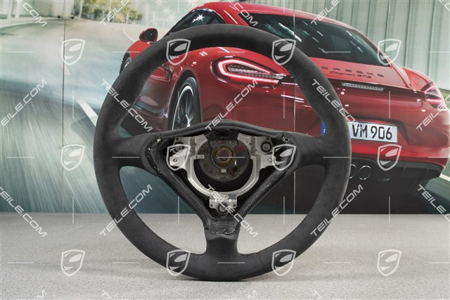 3-spoke steering wheel, Alcantara black