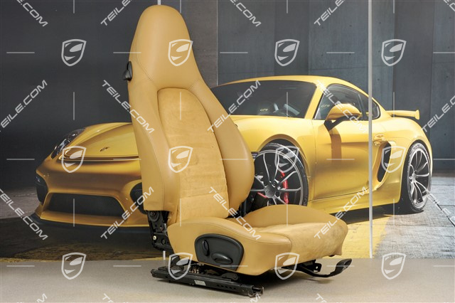 Seat, manual adjustable, Leatherette/Alcantara, Savanna, damaged, R