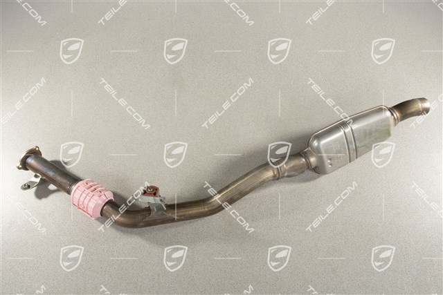 Exhaust pipe with front silencer, V6 Turbo 3,0L, R
