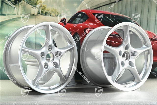 18" Komplet felg Carrera, 8J x 18 ET50 + 10J x 18 ET65