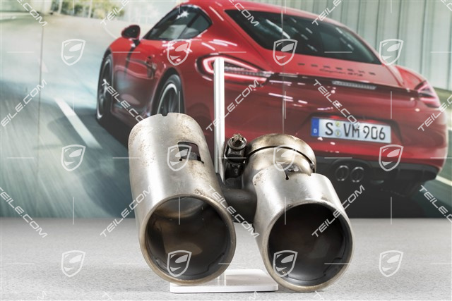 Tailpipe, round, Carrera 2S/4S, L