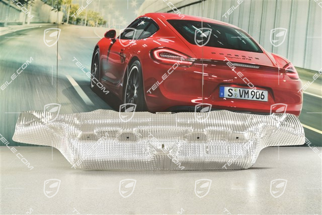 Heat protection / shield centre, rear GTS 4,0 / Spyder