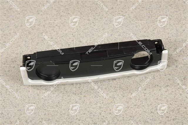 12v plug socket (1 hole)  trim in centre console, rear, Satin aluminium