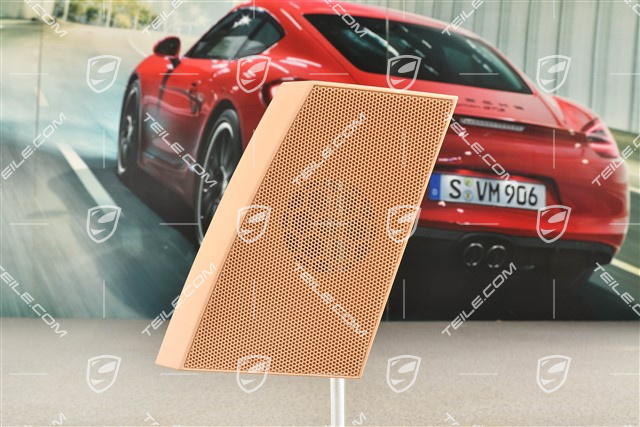 Loudspeaker cover grille, dashboard trim, Luxor Beige, R