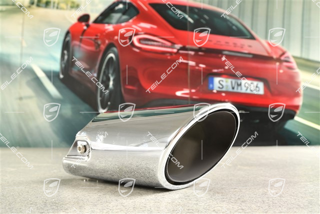 Sport tailpipe, 4-pipe look, Chrome, inner, L