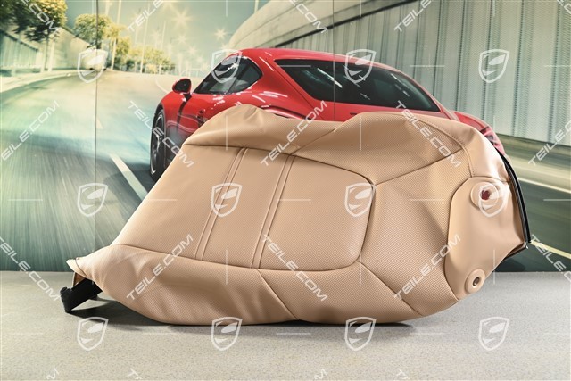Backrest cover, leather, comfort seat vented , front, Mojave, L