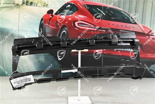 Rear bumper fastening frame / air exhaust, matte black