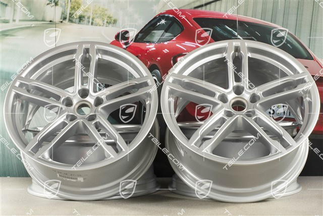 19"-inch alloy wheel set Macan Turbo/Sport Design, 8,5J x 19 ET21 + 9J x 19 ET21