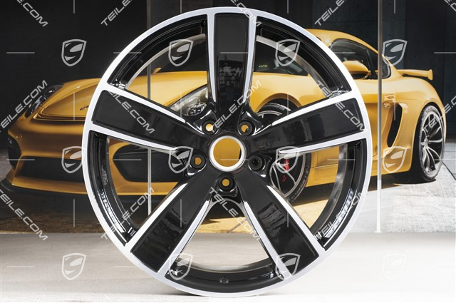 22" Felga Sport Classic, 10J x 22 ET48, czarny wysoki połysk