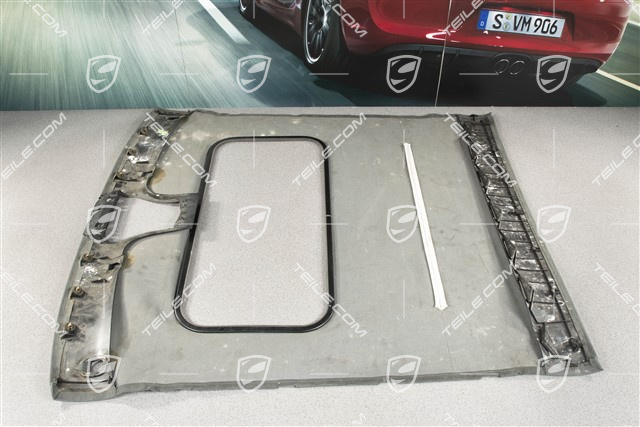 Dachverkleidung, coupé mit Schiebedach, Alcantara, steingrau