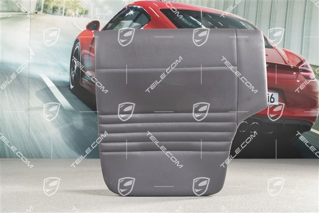 Back seat lower / cushion, Coupe/Targa, leatherette, Space grey, R