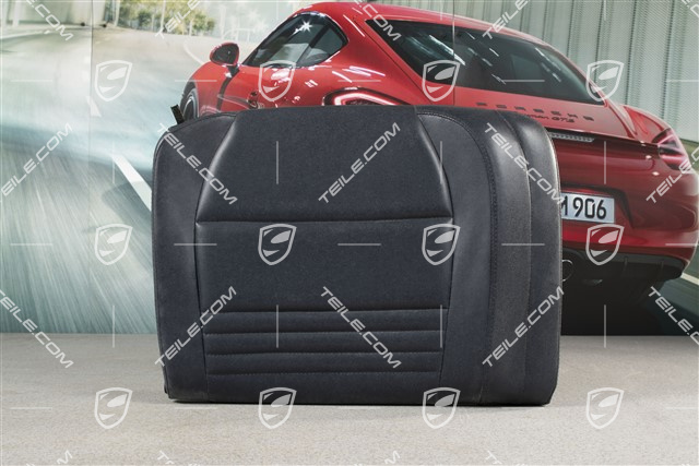 Back seat backrest, Rear, Leatherette, Metropole blue, Coupe, R