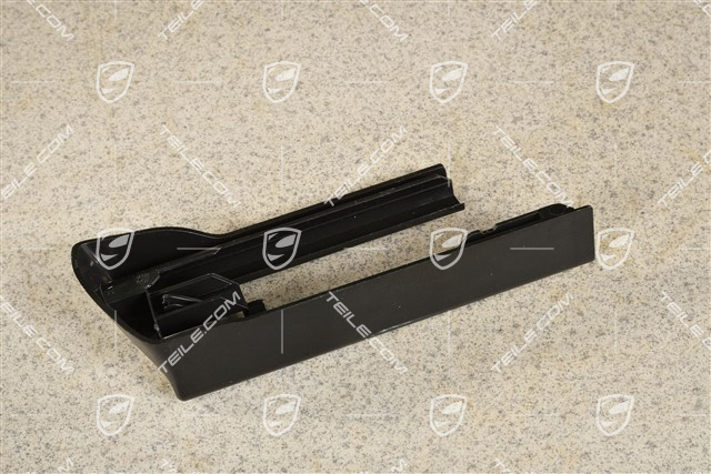 Front seat rail cover, Black, R