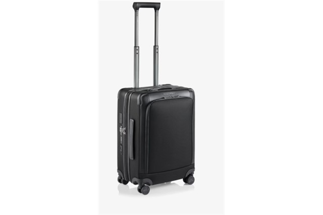 Porsche Design Roadster Nylon 4W Trolley, aus wasserabweisendem Nylon und Leder, schwarz, Größe S / 43 Liter, 240 x 380 x 550 mm