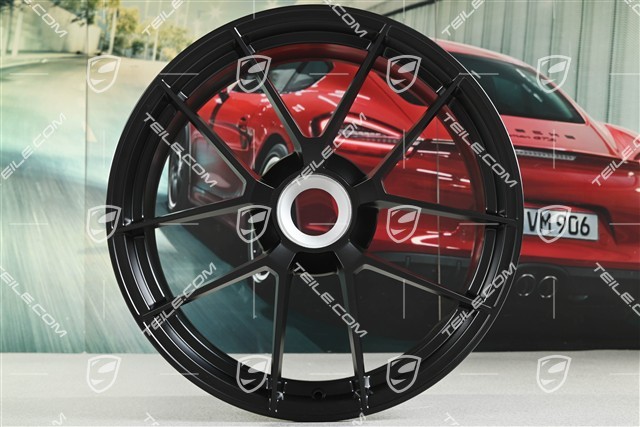 20-inch wheel rim "Carrera GTS", central lock, 8,5J x 20 ET50, black satin matt