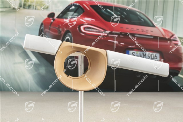 Trim. Ignition switch, Satin aluminium/Sand Beige