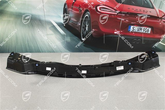 LED rear lights, black, set: left+right+center, with „PORSCHE" inscription/logo silver