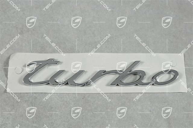 Logo "Turbo", chrome Logo "Turbo", chrome
