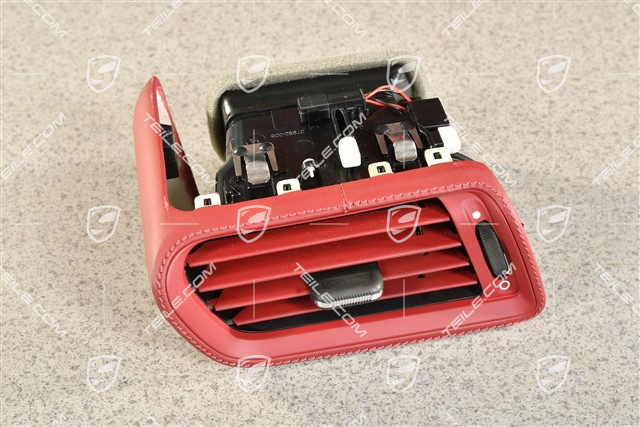 Side Air vent, galvano silver, bordeauxred, R