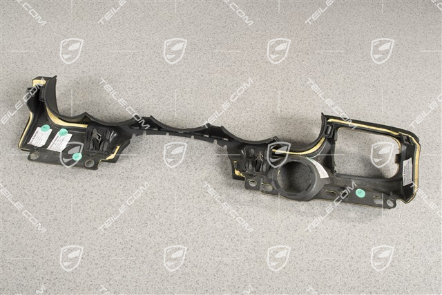 Trim lower section, Leatherette, Black