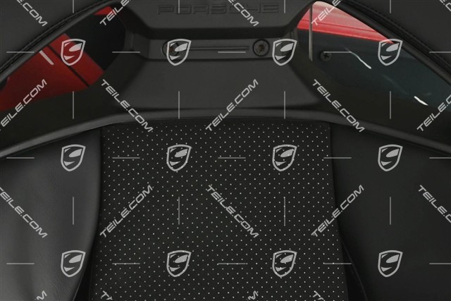 GT3 folding bucket seats, carbon fibre, fabric and leather, black/silver, set (left and right)