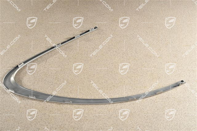Cover strip, side window, Platinum Silver Metallic, R