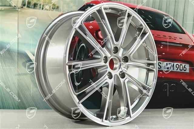 21-inch wheel rim Panamera Exclusiv, 9,5J x 21 ET71, in Platinum silver metallic