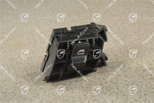 Power windows switch, passenger's side, black matt, USA