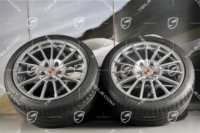 20-inch Panamera Sport summer wheel set, 2 x 9,5J x 20 ET 65 + 2 x 11,5 J x 20 ET 63, tyres 255/40 ZR20 + 295/35 ZR20 with TPM