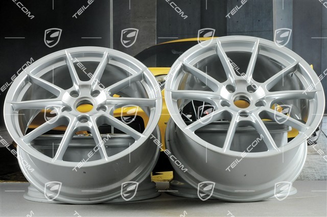 20" komplet felg Boxster Spyder, felgi 8,5J x 20 ET57 + 10,5J x 20 ET47
