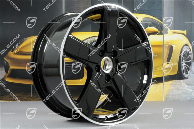 21" Felge Cayenne Sport Classic, 10J x 21 ET50, schwarz hochglanz