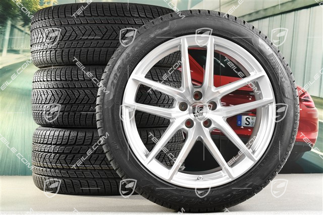 20-inch "Macan S" winter wheels set, rims 9J x 20 ET26 + 10J x 20 ET19 + NEW Pirelli winter tyres 265/45 R 20 + 295/40 R 20, with TPMS
