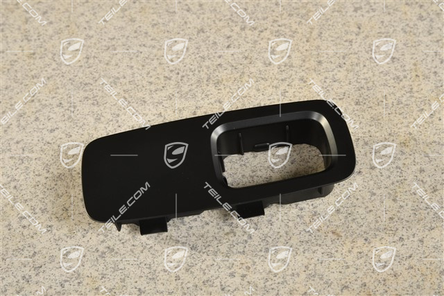 Schalteraufnahme / Fensterheber Schalterblende, Beifahrerseite, Schwarz, R