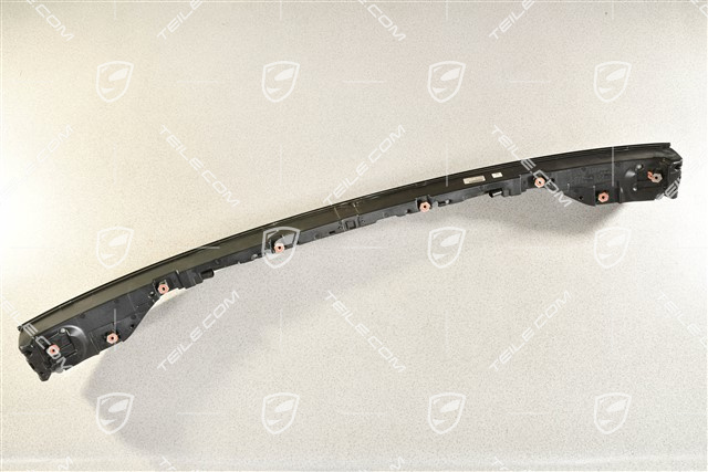 Rear light covering, center, Porsche logo in Silver, USA version