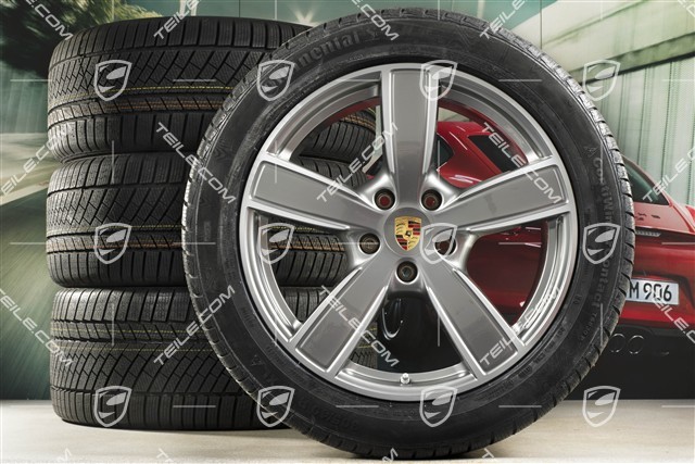 20-inch Cayenne COUPE Sport Classic winter wheel set, rims 9J x 20 ET50 + 10,5J x 20 ET55 +  Continental winter tyres 275/45 R20 + 305/40 R20, with TPMS