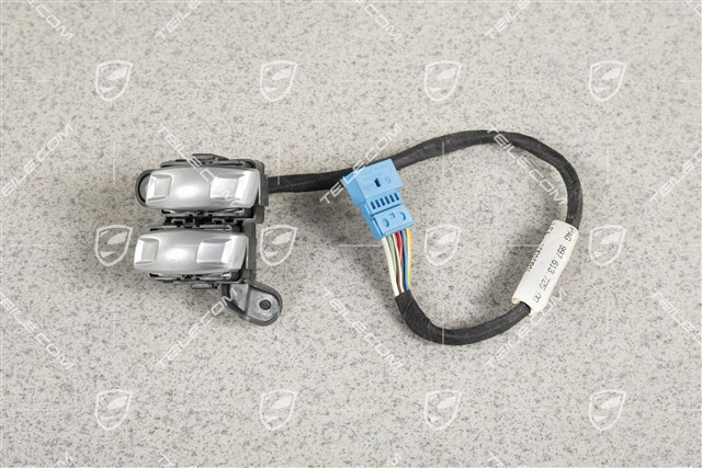 Switch, Seat adjuster, Galvano silver, L