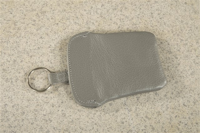 Key Case / Key pouch, Classic grey, leather, Porsche 911 70's to 90's