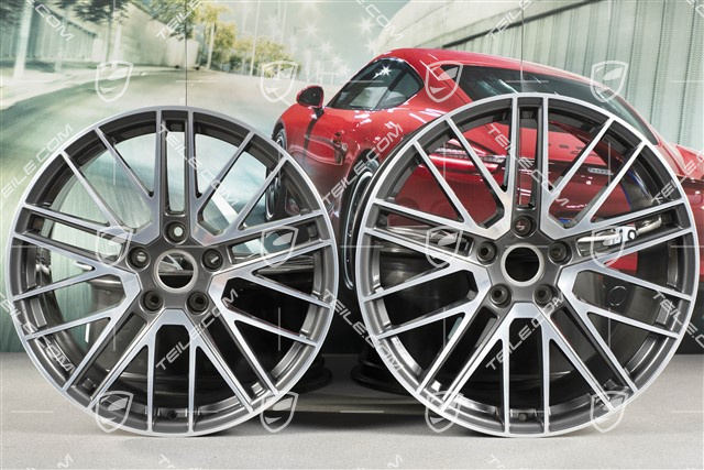 20+21-inch wheel rim set Turbo V, rims: front 9J x 20 ET41 + rear 11,J x 21 ET67