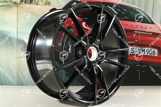 19-inch wheel rim Carrera, 8,5J x 19 ET52, black high gloss