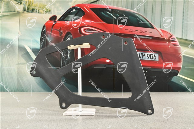 Wing strut for rear spoiler, Black, L