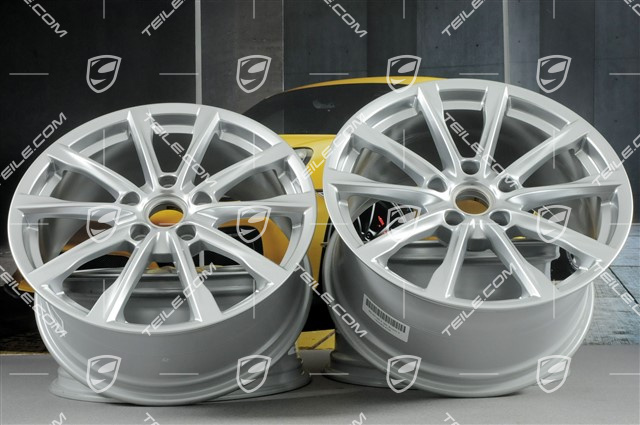 19-inch Boxster S wheel rim set, 8J x 19 ET57 + 10J x 19 ET45