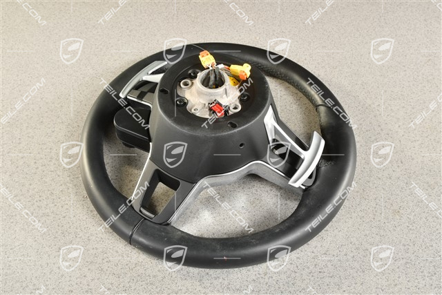 Multifunktionslenkrad, 3-Speichen, Beheizbar, Leder Schwarz / Sport Chrono Hybrid