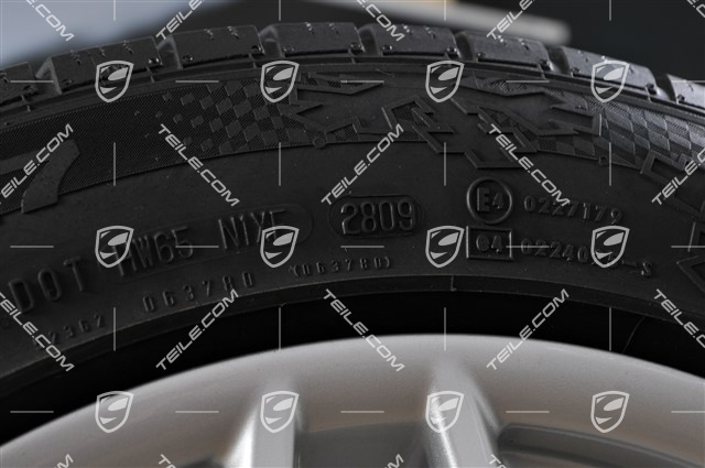 17-inch Boxster III winter wheel set, front wheels 7J x 17 ET55 + rear 8,5J x 17 ET40, tyres 205/55 R17 + 235/50 R17, without TPM