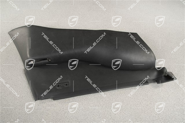 Seitenwandverkleidung, coupé, Kunstleder, schwarz, L