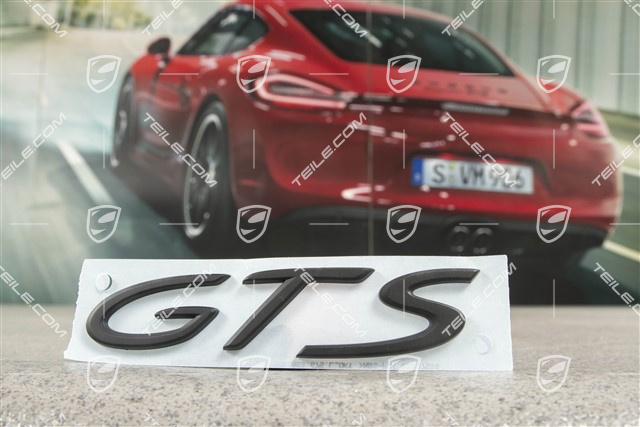 Emblemat / napis GTS, czarny mat