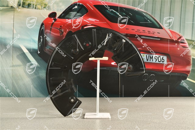 Front axle disc brake protective plate, L=R
