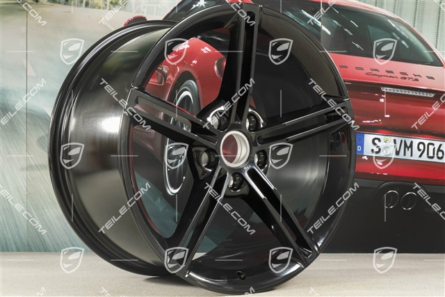 21" Felga Mission E Design, 11,5J x 21 ET66, czarny wysoki połysk