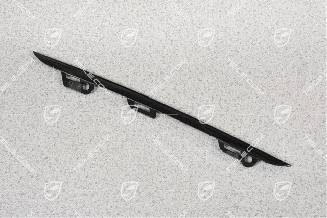 Disc / cover lower, trim for front bumper retaining frame, Black, L
