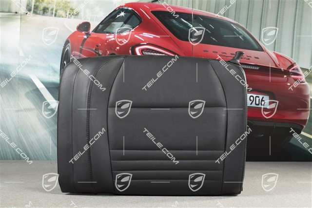 Back seat backrest, leather, black, Coupe, Turbo, L