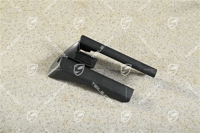 Rail cover, Front seat manually adjustable, Black, R